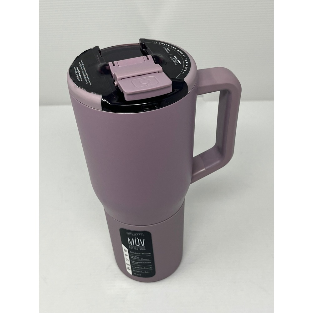 NEW BruMate MUV 35oz Leakproof Travel Coffee Mug Insulated Tumbler Mauve Purple